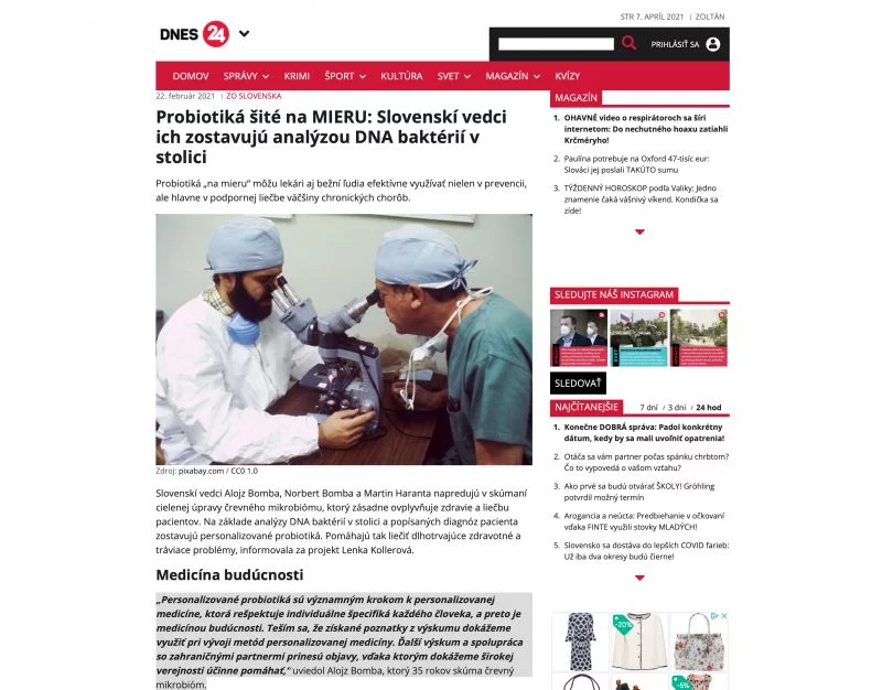 personalizované probiotiká