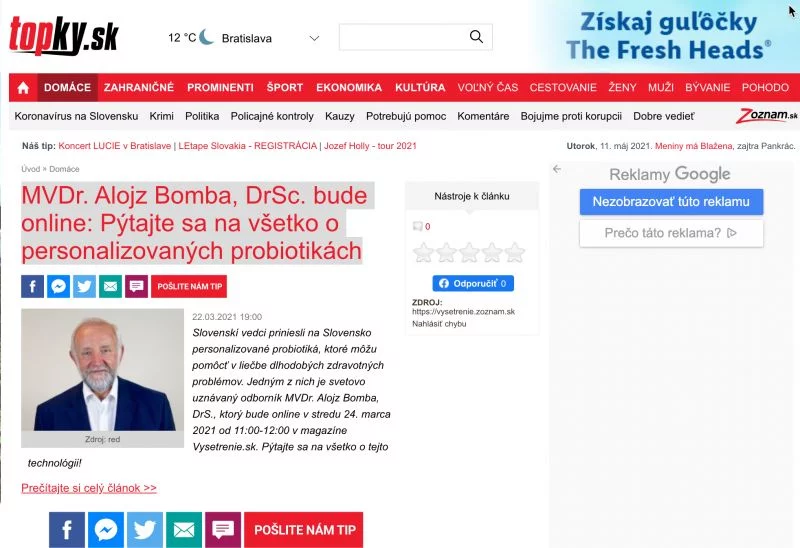 personalizované probiotiká