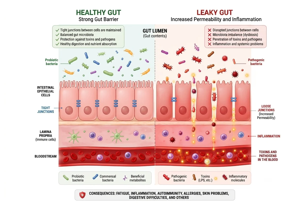 The PCOS Mechanism: Gut Dysbiosis, Increased Intestinal Permeability, Systemic Inflammation, and Hormonal Imbalance