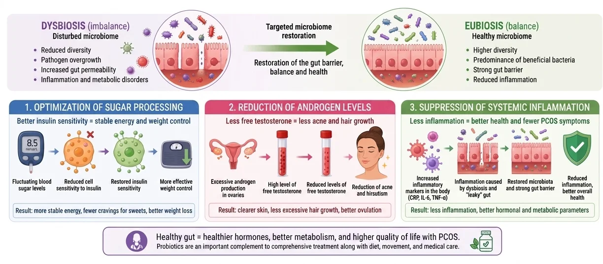 The Gut Microbiome and Its Relationship to Metabolic and Hormonal Processes in PCOS